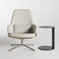 Lock Lounge Chair in Maharam Mode in Clavicle - Angle 2