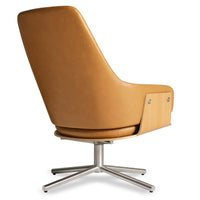 Lock Lounge Chair en Canyon Leather - ángulo 4