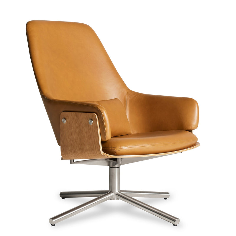 Lock Lounge Chair in Canyon Leather