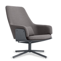 Lock Lounge Chair in Condit Charcoal - Angle 2