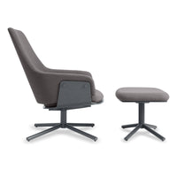 Lock Lounge Chair in Condit Charcoal - Angle 7