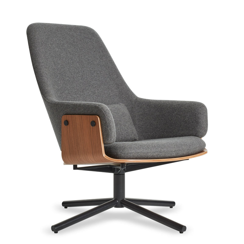 Lock Lounge Chair in Gabro Grey