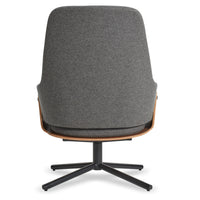 Lock Lounge Chair in Gabro Grey - Angle 5
