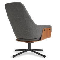 Lock Lounge Chair in Gabro Grey - Angle 4