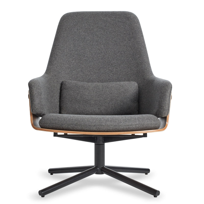 Lock Lounge Chair in Gabro Grey