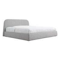 Lid Storage Bed in Vesper Light Grey - Angle 1