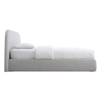 Lid Storage Bed in Vesper Light Grey - Angle 7