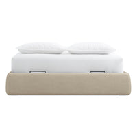Lid Platform Storage Bed in Barto Sand - Angle 6