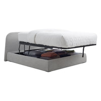 Lid Storage Bed in Vesper Light Grey - Angle 10