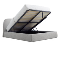 Lid Storage Bed in Vesper Light Grey - Angle 4