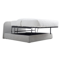Lid Storage Bed in Vesper Light Grey - Angle 5