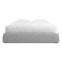 Lid Platform Storage Bed in Vesper Light Grey - Angle 4