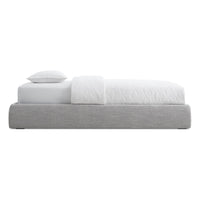 Lid Platform Storage Bed in Vesper Light Grey - Angle 5