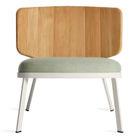 Low Fade Outdoor Lounge Chair in Sunbrella Oasis - Angle 1