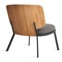 Low Fade Outdoor Lounge Chair in Toohey Charcoal - Angle 7