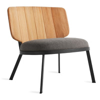 Low Fade Outdoor Lounge Chair in Toohey Charcoal - Angle 4