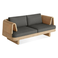 Loophole Outdoor 2 Seat Sofa in Toohey Charcoal - Angle 4