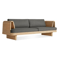 Loophole Outdoor 3 Seat Sofa in Toohey Charcoal - Angle 3