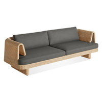 Loophole Outdoor 3 Seat Sofa in Toohey Charcoal - Angle 4