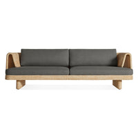 Loophole Outdoor 3 Seat Sofa in Toohey Charcoal - Angle 1