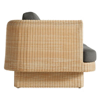 Loophole Outdoor 3 Seat Sofa in Toohey Charcoal - Angle 5