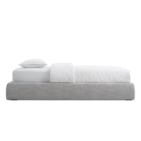 Lid Platform Bed in Vesper Light Grey - Angle 3