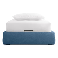 Lid Platform Bed in Vesper Marine Blue - Angle 4