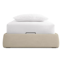 Lid Platform Bed in Barto Sand - Angle 4