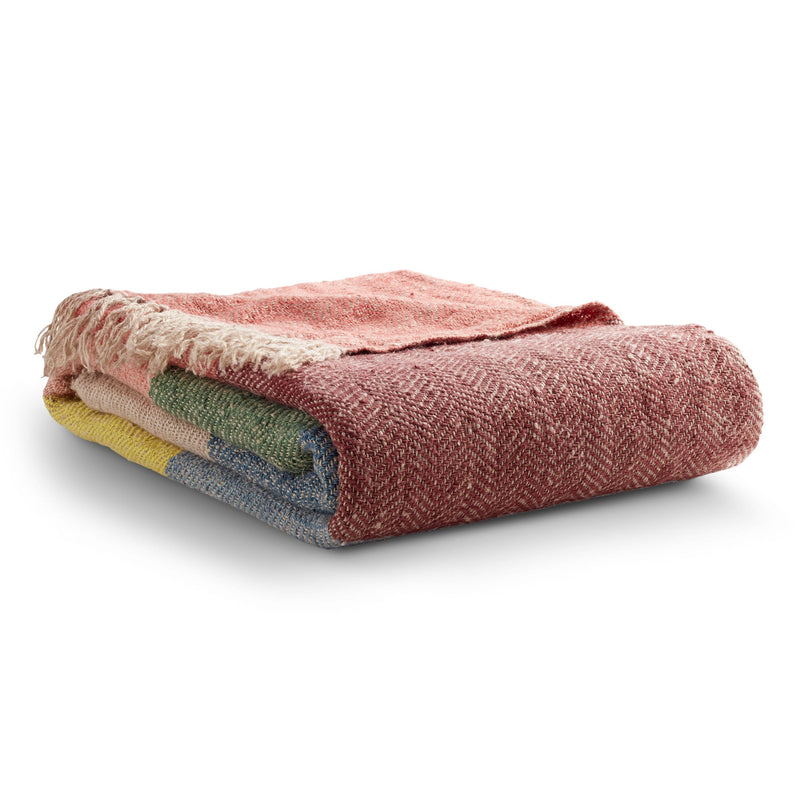 Lovely Linen Throw in Color Mix 4 - Angle 1