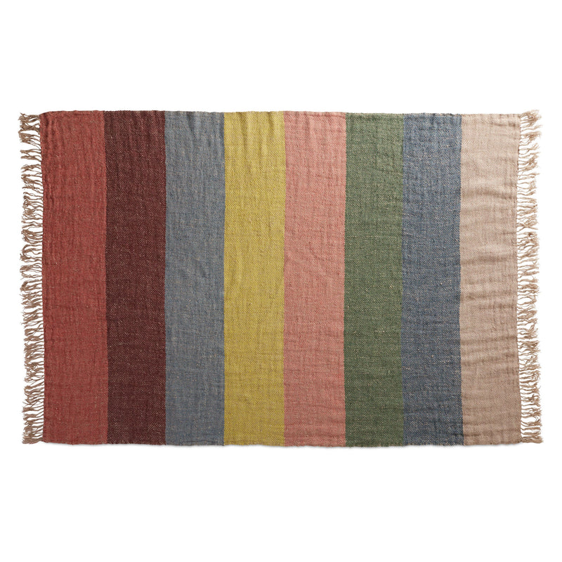 Lovely Linen Throw in Color Mix 4 - Angle 2