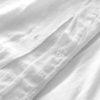 Blu Dot Stone Washed Linen Duvet Set in White - Angle 8