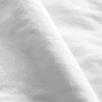 Blu Dot Stone Washed Linen Duvet Set in White - Angle 6