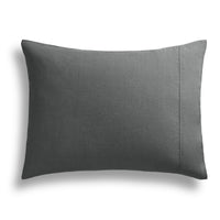 Blu Dot Stone Washed Linen Sheet Set in Charcoal - Angle 2