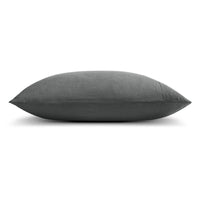 Blu Dot Stone Washed Linen Sheet Set in Charcoal - Angle 4