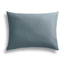 Blu Dot Stone Washed Linen Sheet Set in Grey Blue - Angle 3