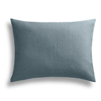 Blu Dot Stone Washed Linen Sheet Set in Grey Blue - Angle 3
