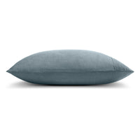 Blu Dot Stone Washed Linen Sheet Set in Grey Blue - Angle 4