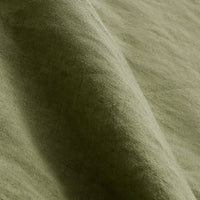 Blu Dot Stone Washed Linen Sheet Set in Loden Green - Angle 6