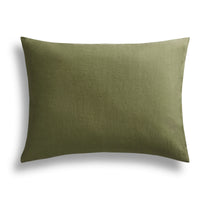 Blu Dot Stone Washed Linen Sheet Set in Loden Green - Angle 3