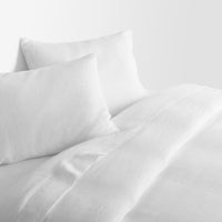 Blu Dot Stone Washed Linen Sheet Set in White - Angle 5