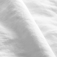 Blu Dot Stone Washed Linen Sheet Set in White - Angle 6