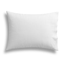 Blu Dot Stone Washed Linen Sheet Set in White - Angle 2