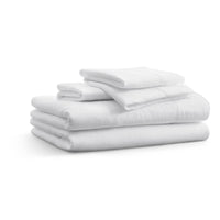 Blu Dot Stone Washed Linen Sheet Set in White - Angle 1