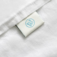 Blu Dot Stone Washed Linen Sheet Set in White - Angle 10