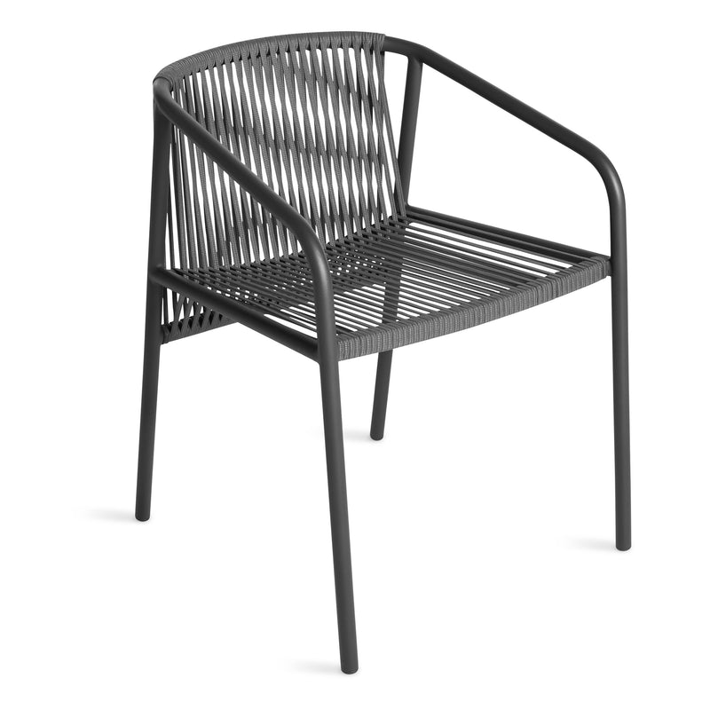 Lookout Outdoor Chair in Carbon - Angle 2