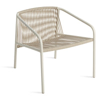 Lookout Outdoor Lounge Chair in White - Angle 4