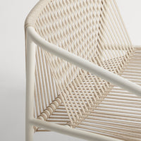 Lookout Outdoor Lounge Chair in White - Angle 9