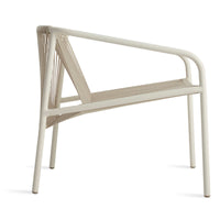Lookout Outdoor Lounge Chair in White - Angle 5