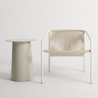 Lookout Outdoor Lounge Chair in White - Angle 8