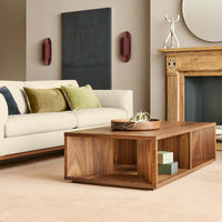 Low Space Coffee Table in Black on Ash - Angle 9